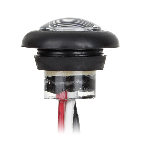 Image of Partsam 20 x 3/4inch Round Led Light Trailer Boat Marker Clearance High Low 3SMD Clear Lens, 3/4inch round LED combination turn signal running lamp fender lights 3-WIRE assembly Taillights(10Red+10Amber)