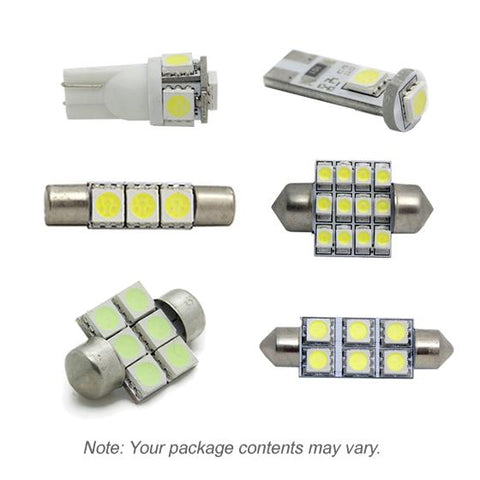 Image of Partsam White Interior LED Light Package Kit Replacement Bulbs Compatible with Silverado 1999-2006 W/License Plate Light (11 Pieces)