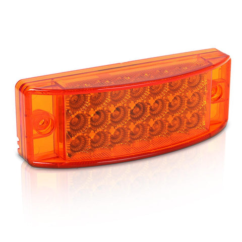 Image of Partsam 10x 6inch Rectangle Amber Led Side Marker and Clearance Trailer Lights 21LED w Reflectors Waterproof Sealed Rectangular Led trailer lights Turn Signal and Parking Lights 3 Wires Surface Mount