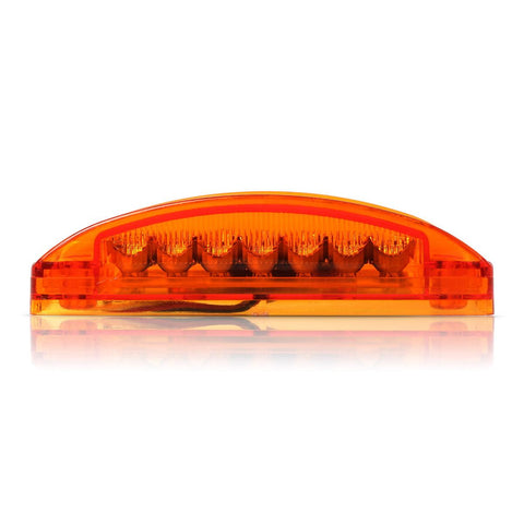 Image of Partsam 10x 6inch Rectangle Amber Led Side Marker and Clearance Trailer Lights 21LED w Reflectors Waterproof Sealed Rectangular Led trailer lights Turn Signal and Parking Lights 3 Wires Surface Mount