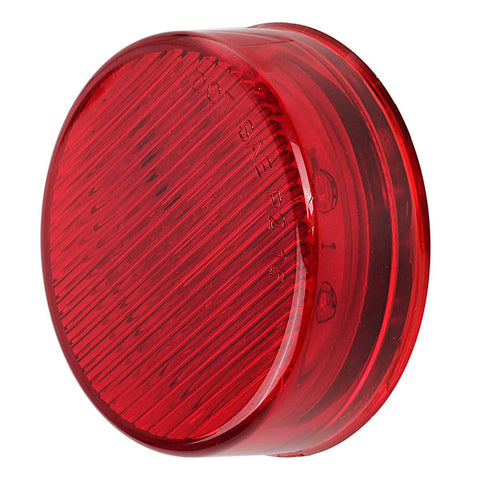 Image of Partsam 10x 2.5" Round Side Marker light Clearance 13 Diodes Universal Use Sealed Red, 2.5 round led marker lights, 2.5 round led clearance lights, 2.5 round led trailer lights