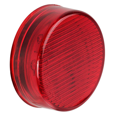 Image of Partsam 10x 2.5" Round Side Marker light Clearance 13 Diodes Universal Use Sealed Red, 2.5 round led marker lights, 2.5 round led clearance lights, 2.5 round led trailer lights