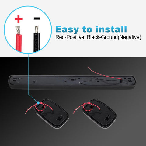 Image of Partsam 3X Smoke Cab Light Amber 12LED Cab Marker Top Roof Running Light Assembly + Wire Harness Compatible with Silverado/ Sierra 1500 2500 2500HD 3500 3500HD 2014 2500HD 3500HD 2007-2013