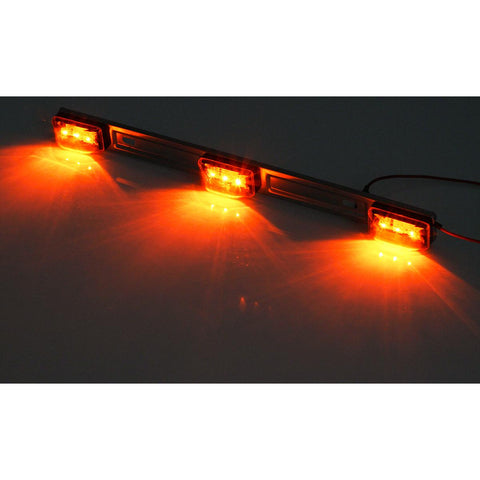Image of Partsam Amber 12V LED Tow Truck Light Bars, LED Identification Bar Lights Marker Lights, 14.17inch Amber ID Bar Marker Lights, Truck Trailer Identification Light Bar for Trailers Over 80inch Wide