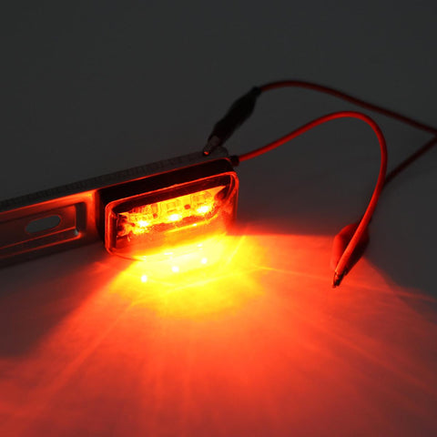 Image of Partsam Amber 12V LED Tow Truck Light Bars, LED Identification Bar Lights Marker Lights, 14.17inch Amber ID Bar Marker Lights, Truck Trailer Identification Light Bar for Trailers Over 80inch Wide