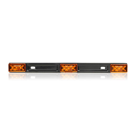 Image of Partsam Amber 12V LED Tow Truck Light Bars, LED Identification Bar Lights Marker Lights, 14.17inch Amber ID Bar Marker Lights, Truck Trailer Identification Light Bar for Trailers Over 80inch Wide