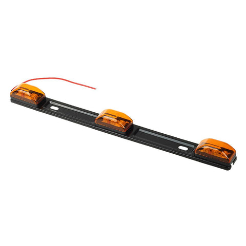 Image of Partsam Amber 12V LED Tow Truck Light Bars, LED Identification Bar Lights Marker Lights, 14.17inch Amber ID Bar Marker Lights, Truck Trailer Identification Light Bar for Trailers Over 80inch Wide