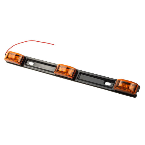 Image of Partsam Amber 12V LED Tow Truck Light Bars, LED Identification Bar Lights Marker Lights, 14.17inch Amber ID Bar Marker Lights, Truck Trailer Identification Light Bar for Trailers Over 80inch Wide