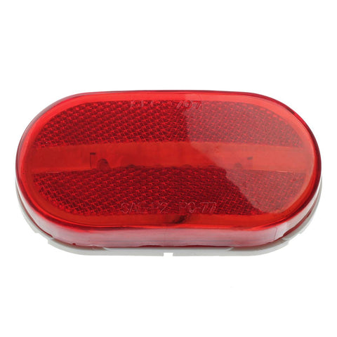 Image of Partsam Rectangle Rectangular 4inch x 2inch Led Trailer Clearance Side Marker Lights with Reflex Lens, Sealed Surface Mount 2x4 Oblong RV Camper Led Marker Lights 6LED - 7 Red & 5 Amber