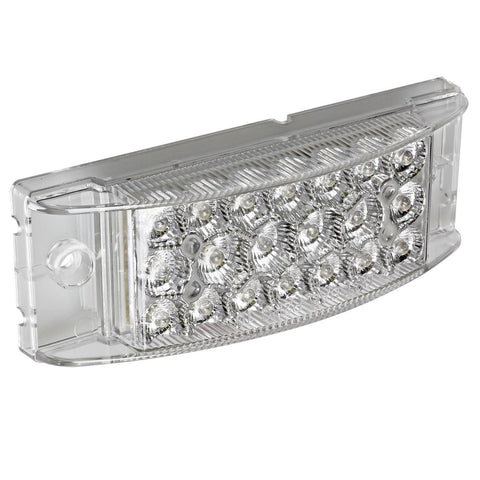 Image of Partsam Pair 6inch Amber Side Front Marker Light Turn Signal Light High Low Brightness Sealed, 20 Diodes, Trailer Clearance and led marker lights, 6x2 Rectangular Rectangle led lights, 3 Wires