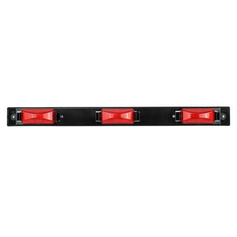 Image of Partsam 17inch Inch Red Truck Trailer Identification Light Bar 3-Light Waterproof Sealed Led Trailer Light Bar 12V Replacement for F150 F250 F350 RAM 1500 2500 3500 Silverado Sierra