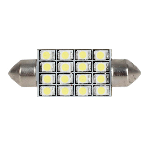 Image of Partsam 10pcs 6000K White 41mm 42mm 43mm Festoon 16-3528-SMD LED Bulbs for Interior Lights Dome Map Trunk Cargo Area Lights 570 578 6413 12V Lamps
