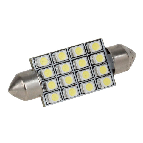 Image of Partsam 10pcs 6000K White 41mm 42mm 43mm Festoon 16-3528-SMD LED Bulbs for Interior Lights Dome Map Trunk Cargo Area Lights 570 578 6413 12V Lamps
