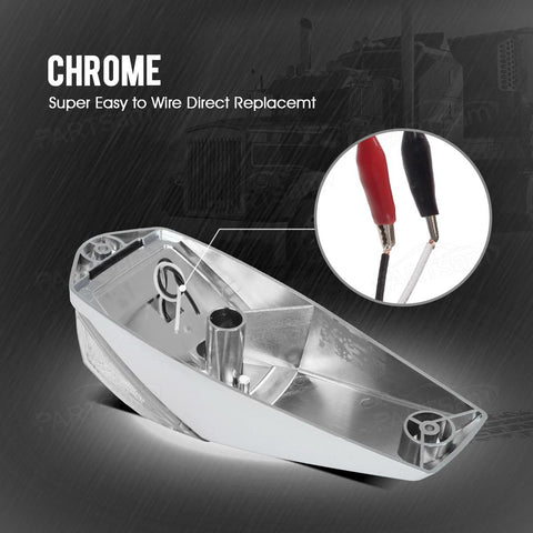 Image of Partsam 10pcs 31LED Amber Cab Light LED Top Roof Running Marker Lights w/Chrome Base Compatible with Peterbilt/Kenworth/Freightliner//Western Star/Mack/International Trailer Trucks