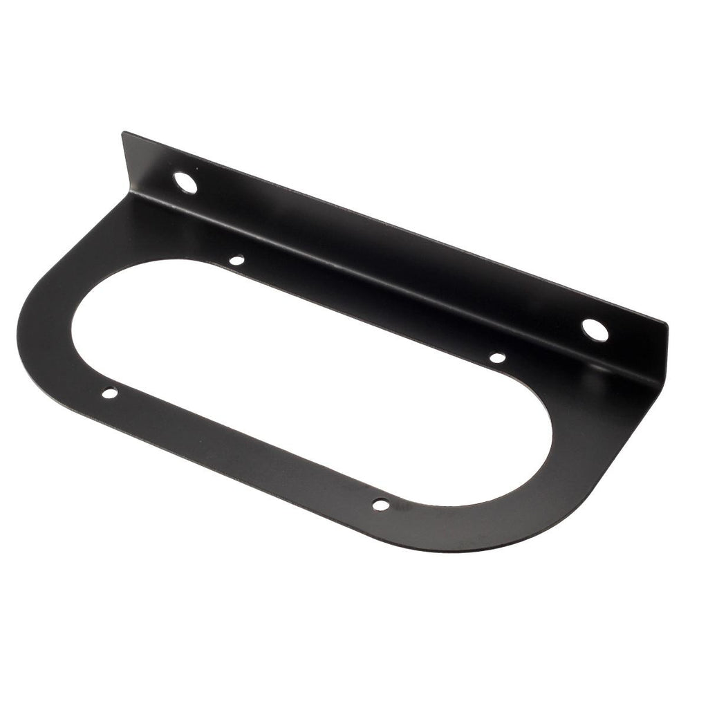 Partsam 2pcs Waterproof 6inch inch Oval Sealed Stop Turn Tail Brake Marker Red 24 LED Truck Trailer Light Kit Flush Mount w/Mounting Brackets