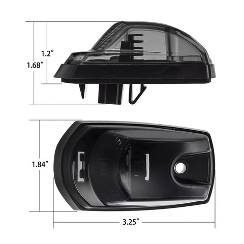 Image of Partsam 5Pcs Smoke Lens Cab Marker Roof Running White LED Top Clearance Lights Assembly 9LED Compatible with Ford F250 F350 F450 F550 Cab Lights 2017 2018 2019 2020 2021 Super Duty 264343BK