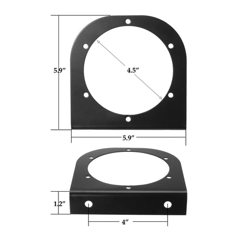 Image of Partsam LED Truck Trailer Tail Lights with Steel Brackets - Waterproof DC12 Red 12-LED Round Tail Light Bar for Stop/Turn/Brake Running Lamps Fits any Camper/RV/Camper/UTV/Boat Trailers(2 PCS)