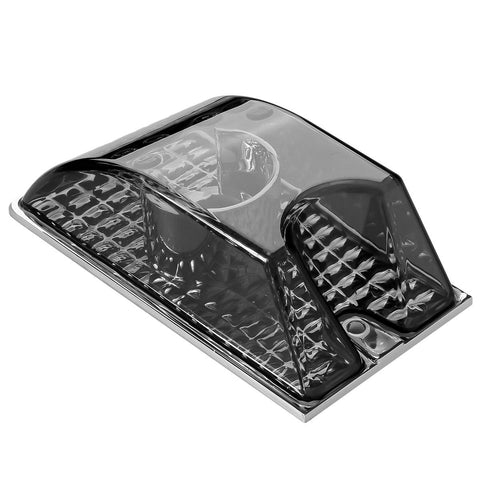 Image of Partsam Replacement for Hummer H2 Cab Roof Lights Smoked Housing 2003-2009 and Hummer H2 SUT Cab Roof Top Clearance Marker Light Lamps 2005-2009 Front Rear 264160BK w/T10 Halogen Bulbs(10Red+10Amber)