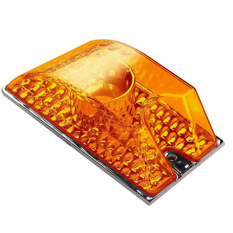 Image of Partsam 5pcs Cab Marker Roof Running Top Lights 264160AM Front Amber Lens Crystal Chrome Waterproof + T10 194 168 W5W 2825 Yellow Halogen Bulbs Compatible with Hummer H2 SUV SUT 2003 - 2009