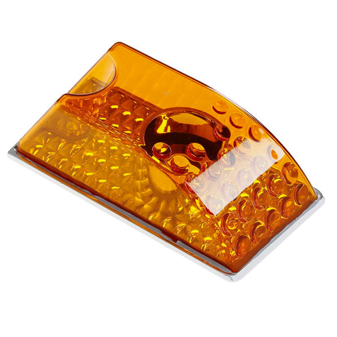 Image of Partsam 5pcs Cab Marker Roof Running Top Lights 264160AM Front Amber Lens Crystal Chrome Waterproof + T10 194 168 W5W 2825 Yellow Halogen Bulbs Compatible with Hummer H2 SUV SUT 2003 - 2009