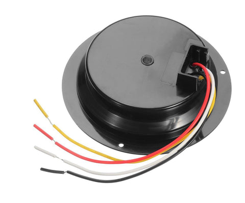 Image of Partsam 4inch Inch Round Led Trailer Taillights Stop Brake Lights Running Red and Amber Parking and Turn Signal Lights, Sealed Double Color Round Led Lights w/ Stainless Steel Rings Flange Mount (4Pack)