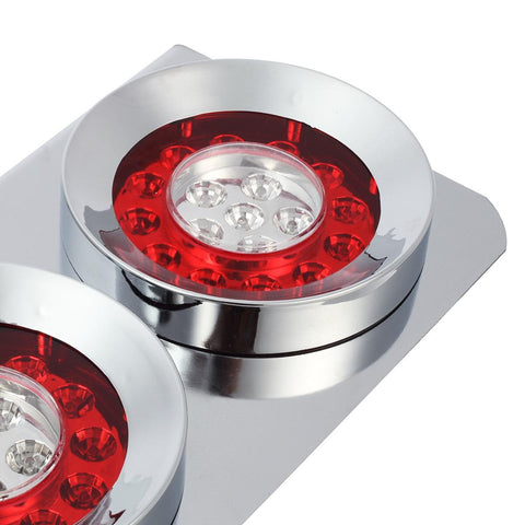 Image of Partsam 2Pcs 54 LED Truck Trailer Tail Lights Bar with Chrome Iron Bracket Base Waterproof 24V 4 Inch Round Led Trailer Tail Lights Bar Stop Turn Signal Running Parking Lights Lamps RV Camper