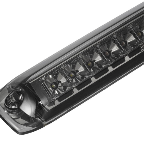 Image of Partsam High Mount Stop Light 3rd Third Brake Light for 1999-2006 Silverado Sierra 1500 2500 HD 3500 Chrome Housing Smoke Lens Center Mount Rear Top Cab Roof Cargo Lights Lamps (1 Plug)