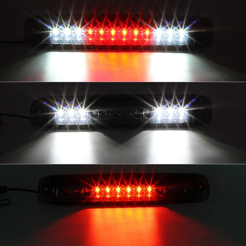 Image of Partsam High Mount Stop Light 3rd Third Brake Light for 1999-2006 Silverado Sierra 1500 2500 HD 3500 Chrome Housing Smoke Lens Center Mount Rear Top Cab Roof Cargo Lights Lamps (1 Plug)