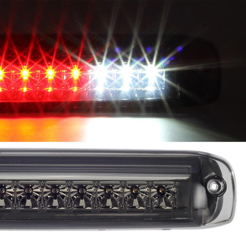 Image of Partsam High Mount Stop Light 3rd Third Brake Light for 1999-2006 Silverado Sierra 1500 2500 HD 3500 Chrome Housing Smoke Lens Center Mount Rear Top Cab Roof Cargo Lights Lamps (1 Plug)