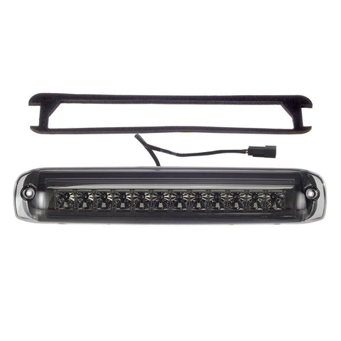 Image of Partsam High Mount Stop Light 3rd Third Brake Light for 1999-2006 Silverado Sierra 1500 2500 HD 3500 Chrome Housing Smoke Lens Center Mount Rear Top Cab Roof Cargo Lights Lamps (1 Plug)