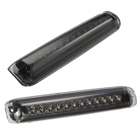 Image of Partsam High Mount Stop Light 3rd Third Brake Light for 1999-2006 Silverado Sierra 1500 2500 HD 3500 Chrome Housing Smoke Lens Center Mount Rear Top Cab Roof Cargo Lights Lamps (1 Plug)