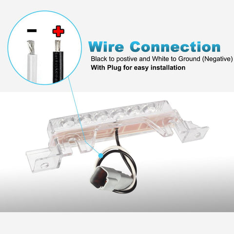 Image of Partsam 5PCS Clear Lens 6LED Amber Cab Light Truck Trailer Top Cab Marker Roof Running Light Waterproof Reflective Lights Assembly Compatible with 2004 VN/2003-2020 VNL Trucks