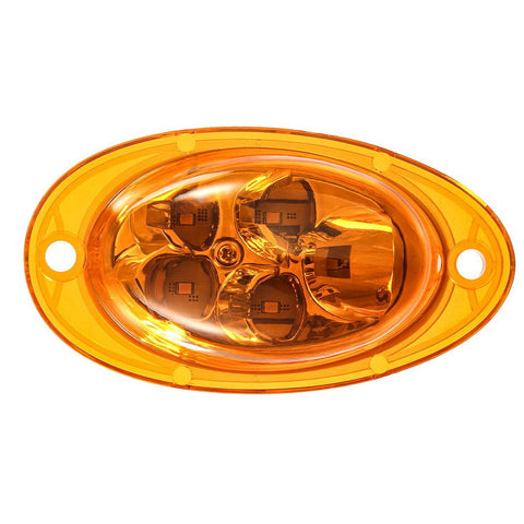 Image of Partsam For Freightliner Cascadia Amber LED Side Marker Turn Signal Lights 5-2835-SMD Sealed Replacement for Freightliner Led Side of Cab Turn Marker / Parking Lights Clearance Lamps (Pack of 2)