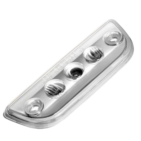 Image of Partsam 5pcs 3LED Cab Light Truck Trailer Cab Marker Clear Lens Top Roof Running Reflective Lights Assembly Compatible with Peterbilt 579 & Kenworth T680, T770, T880 Heavy Trucks Cab Lights