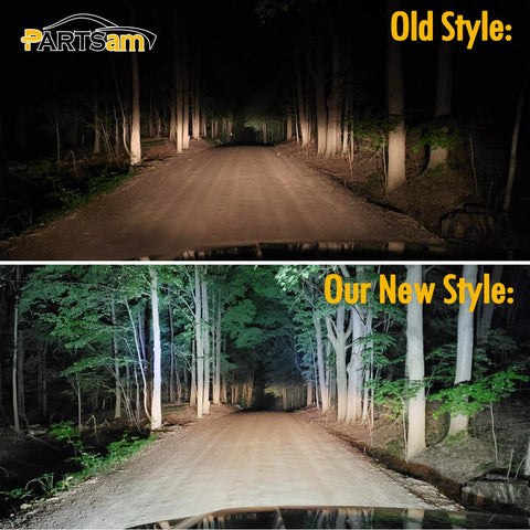 Image of Partsam 6" LED Light Bar White 36W 6500K Super Bright Spot Work Light Pods Single Row Off Road Driving Light Fog Light Boat Light Waterproof SUV ATV 4WD Car Truck Golf Cart 12V 24V IP67 (2pcs)