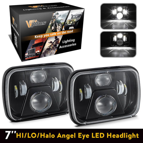 Image of Partsam New Osram Chips 110W 5x7 Inch Led Headlights 7x6 LED Headlamp DOT Approved with High Low Beam H6054 6054 Led Headlight Compatible with Jeep YJ Cherokee XJ H5054 H6054LL 6052 6053(Pair)