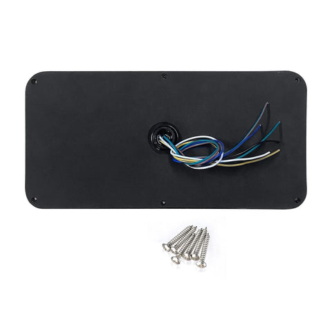 Image of Partsam 2Pcs Rectangle LED Trailer Camper RV Triple Tail Lights Stop Turn Tail Backup Reverse Lights Taillights Vertical and Horizontal Mount - Red and White