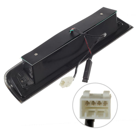 Image of Partsam High Mount 3rd Third Brake Light Replacement For Dodge Ram 2009-2017 1500 2500 3500 Red/White 27 LED Rear Cab Roof Center Mount Tail Cargo Lights Lamps Smoke Lens Black Housing Waterproof