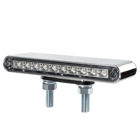 Image of Partsam 2Pcs 6.5inch Double Face Truck Semi Trailer Light Bars 10LED Red/Amber Clear Lens Waterproof with Double Studs Sealed Dual Face Led Turn Signal Stop Tail Marker Lights 12V