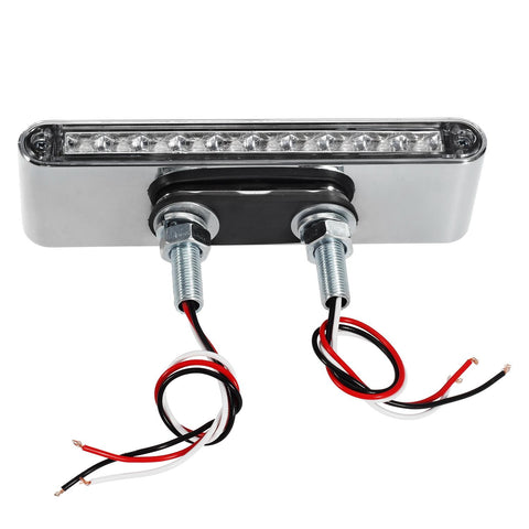 Image of Partsam 2Pcs 6.5inch Double Face Truck Semi Trailer Light Bars 10LED Red/Amber Clear Lens Waterproof with Double Studs Sealed Dual Face Led Turn Signal Stop Tail Marker Lights 12V
