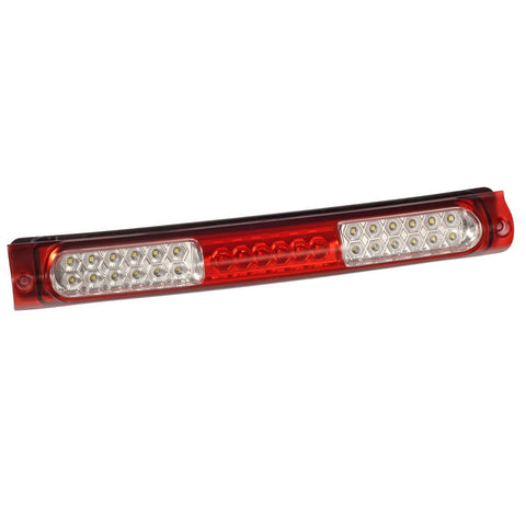 Image of Partsam High Mount Led 3rd Brake Light Bar Replacement for F150 97-04 Rear Top Roof Cab Center Mount Third Brake Light Stop Tail Cargo Light Lamps Assembly Chrome Housing Waterproof