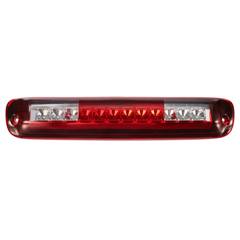 Image of Partsam High Mount Stop Light Third 3rd Brake Light Replacement for Silverado and Sierra 1500 1500 HD 2500 HD 3500 1999 to 2007 LED Rear Cab Roof Center Mount Brake Stop Tail Cargo Light Lamp (Red)