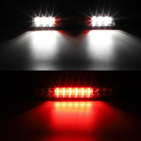 Image of Partsam High Mount Stop Light Third 3rd Brake Light Replacement for Silverado and Sierra 1500 1500 HD 2500 HD 3500 1999 to 2007 LED Rear Cab Roof Center Mount Brake Stop Tail Cargo Light Lamp (Red)