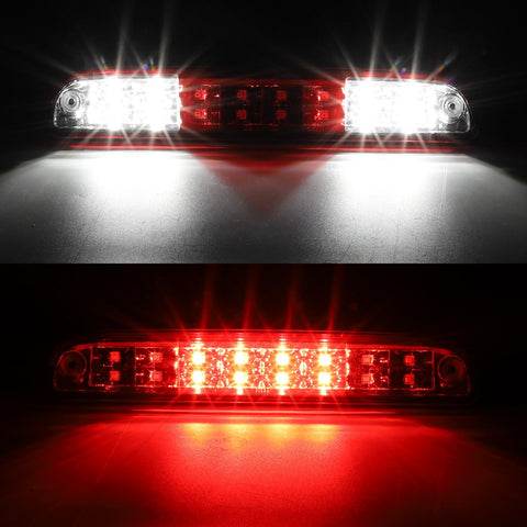 Image of Partsam High Mount Stop Light Third 3rd Brake Light Replacement for F250 F350 F450 F550 Super Duty 1999 to 2016 / Ranger/B series LED Rear Cab Roof Center Mount Brake Stop Tail Cargo Light Lamp (Red)
