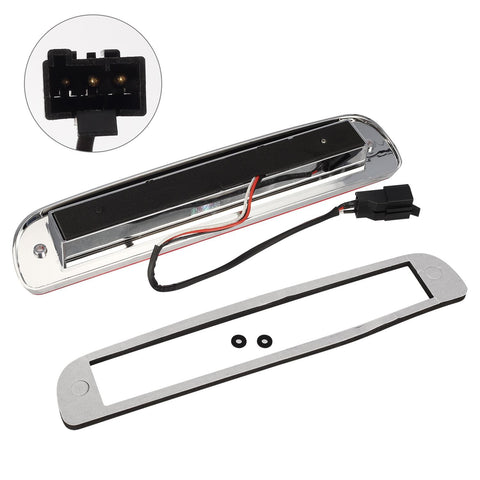 Image of Partsam High Mount Stop Light Third 3rd Brake Light Replacement for F250 F350 F450 F550 Super Duty 1999 to 2016 / Ranger/B series LED Rear Cab Roof Center Mount Brake Stop Tail Cargo Light Lamp (Red)