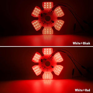 Partsam 2Pcs Ultra-Thin Hex Style Dual Function Interior 54 LED Air Breather Light 4.8