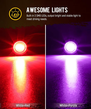 Partsam 10Pcs Dual Color 3/4