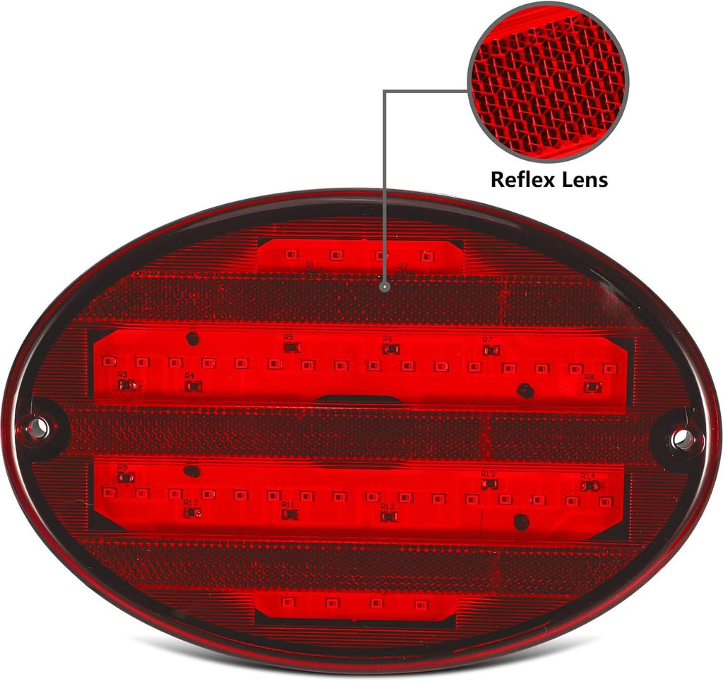 Vignal 12V/24V LED Rear Reverse Lamp – Round Hamburger Style For Caravan, Trailer, Truck – D14189