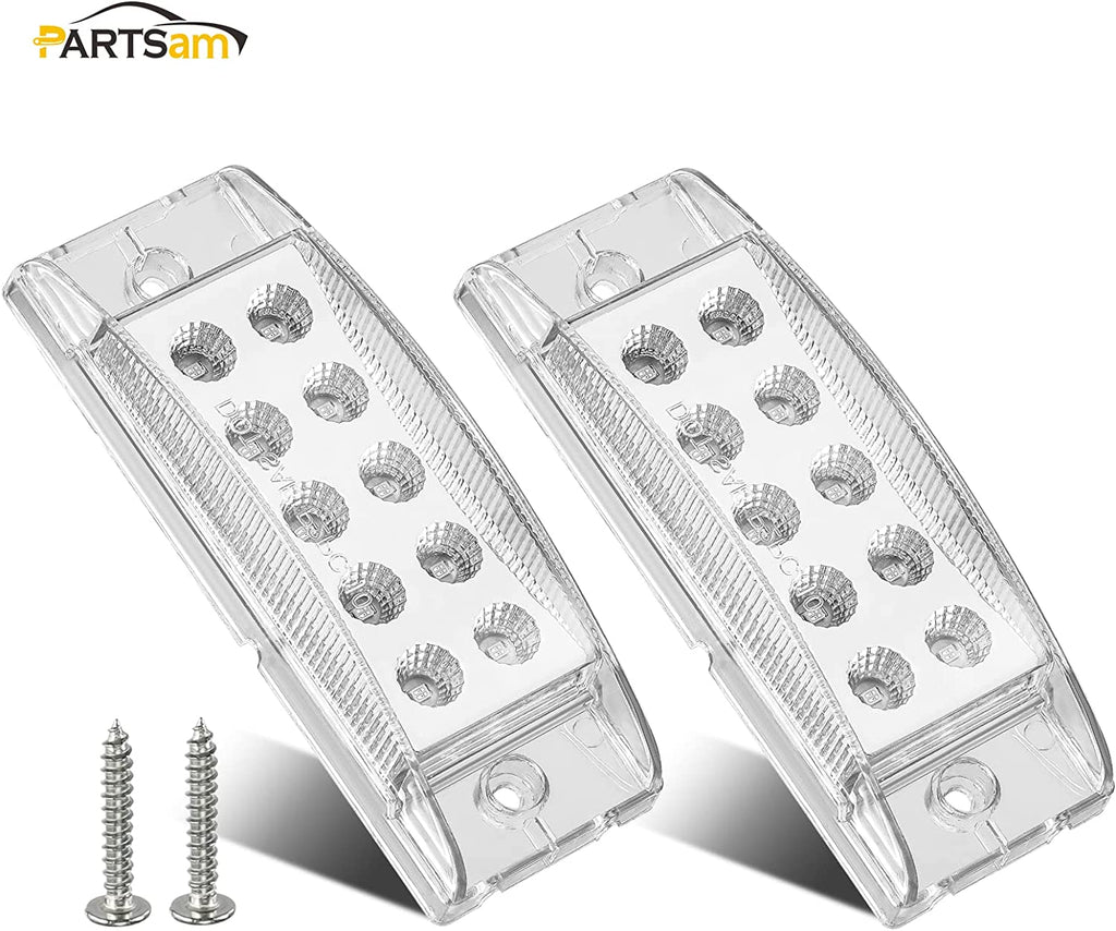 6" 21 LED Side Marker Clearance Turn Lights Trailer Truck Camper - Foto 9