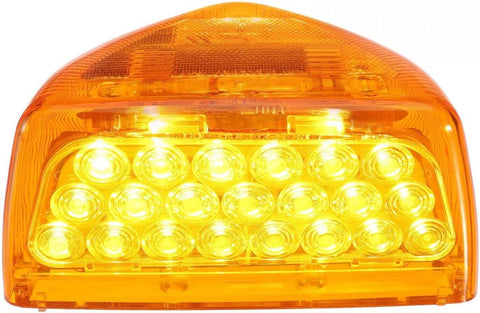 Image of Partsam 1PC Amber 31 LED Headlight Turn Signal Lights with 3 Wires Front/Park/Turn Functions, Replacement for Peterbilt 379 359 357 365 378